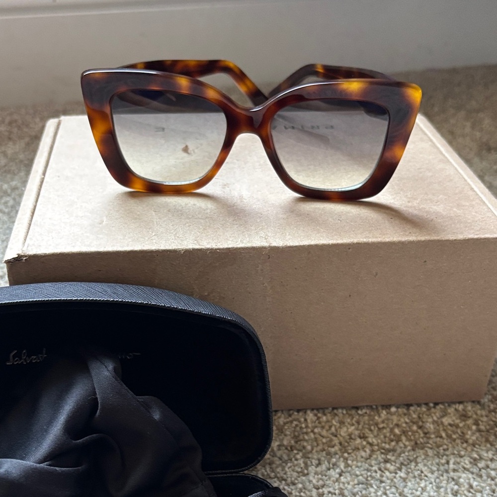 Salvatore Ferragamo Brown Tortoise Sunglasses